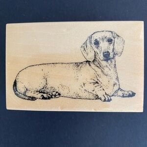 Stamp Gallery Dachshund Dog Wood Mounted Rubber Stamp #24009